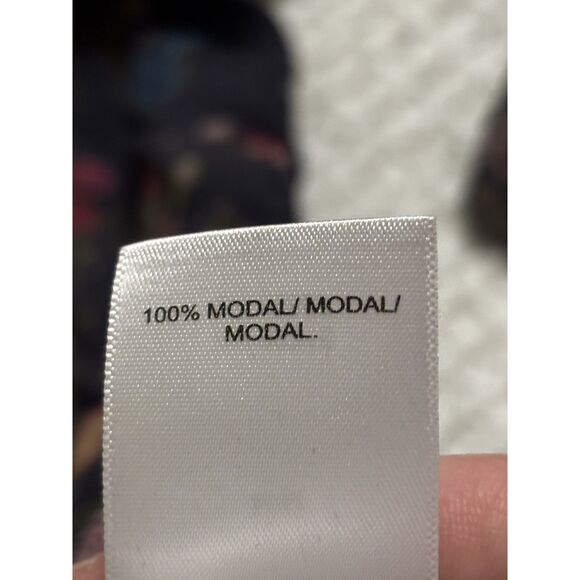 Lucky Brand Floral Button Front Blouse M Long Sleeve Boho Cottagecore Romantic - Picture 6 of 9